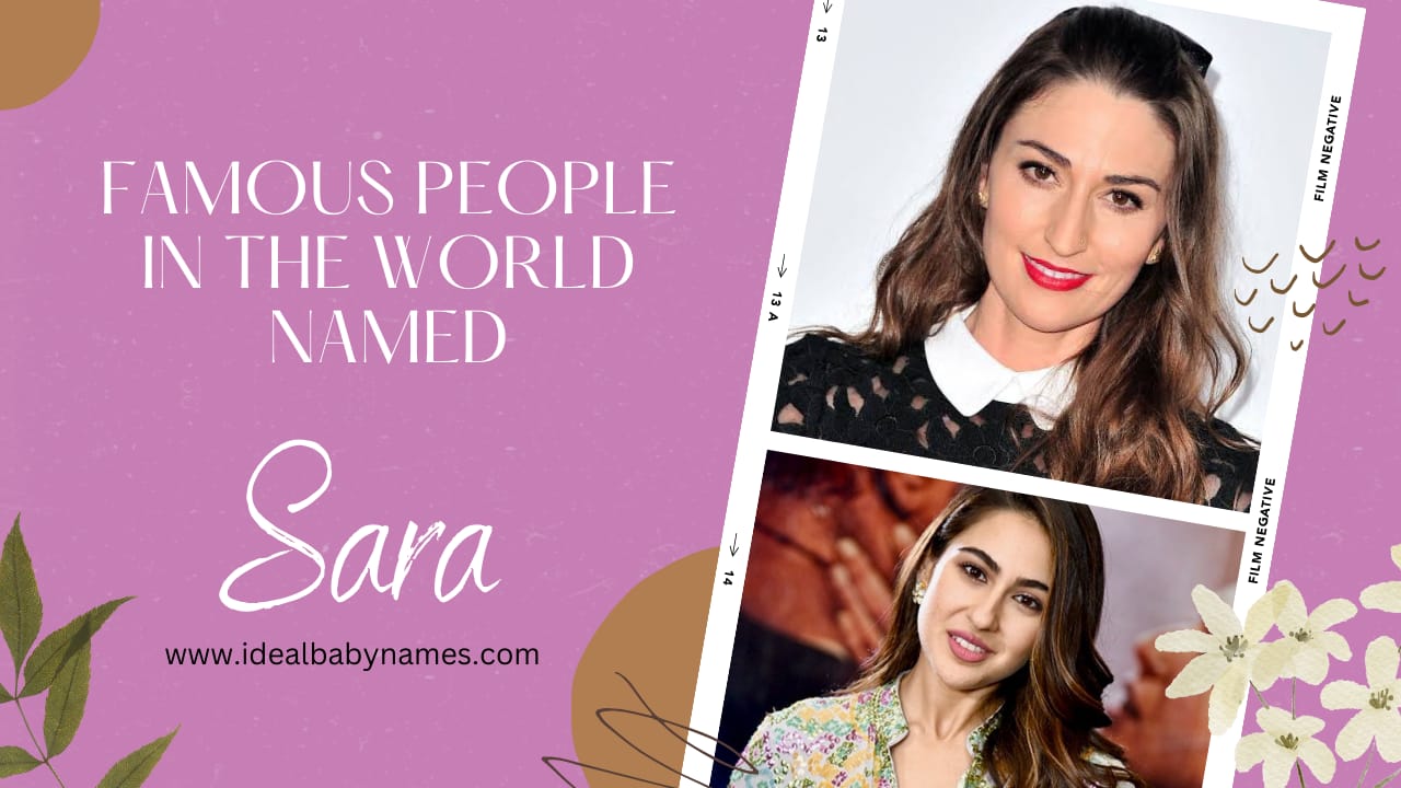 Popular Personalities in the World named Sara
